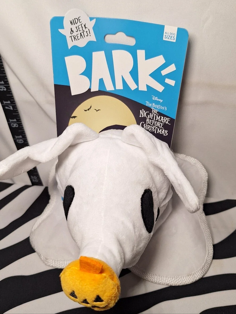 NWT Bark Nightmare Before Christmas Best Furend Zero Dog Toy All Dog Sizes